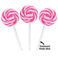Petite Swirly Ripple Lollipops - Pink Strawberry